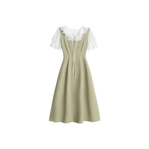 Local Gal Short-Sleeved Dresses Women's Green