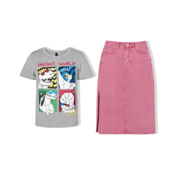LA CRAWFISH Two Piece Skirt Sets Women's