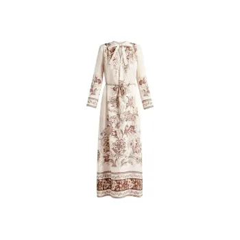 Zimmermann Junie Floral-print Linen Maxi Dress