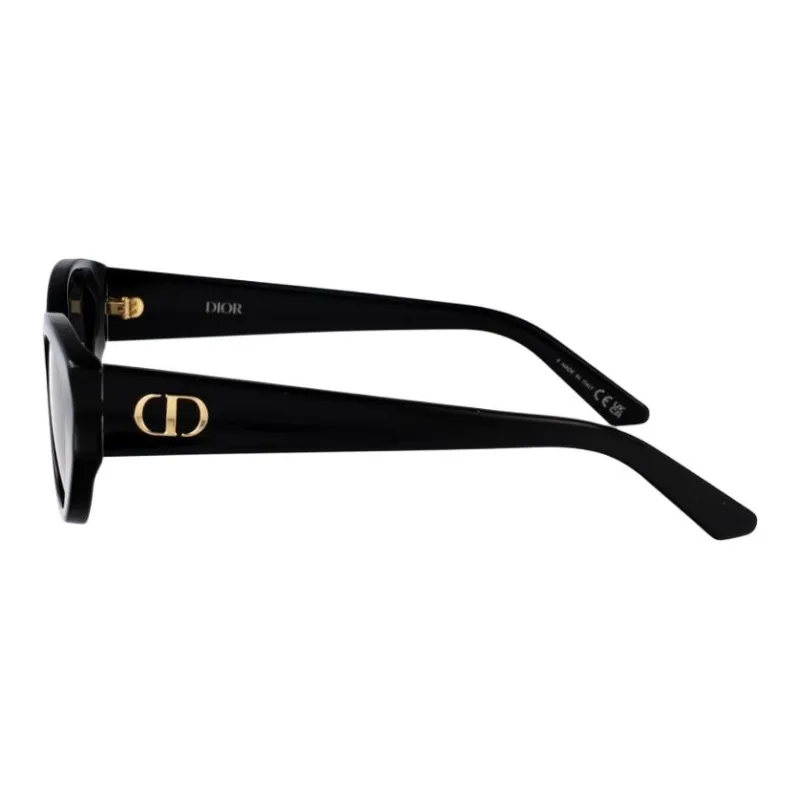 DIOR Irregular Shape Sunglasses Women's Black-2