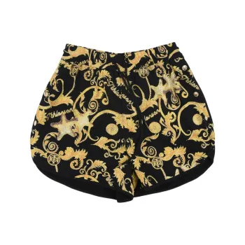 TCH Casual Shorts Women's Black Base Gold Logo