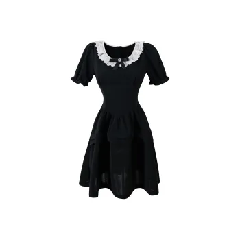 KAZAN Short-Sleeved Dresses Women's Black