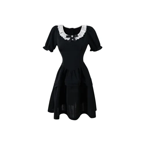 KAZAN Short-Sleeved Dresses Women's Black