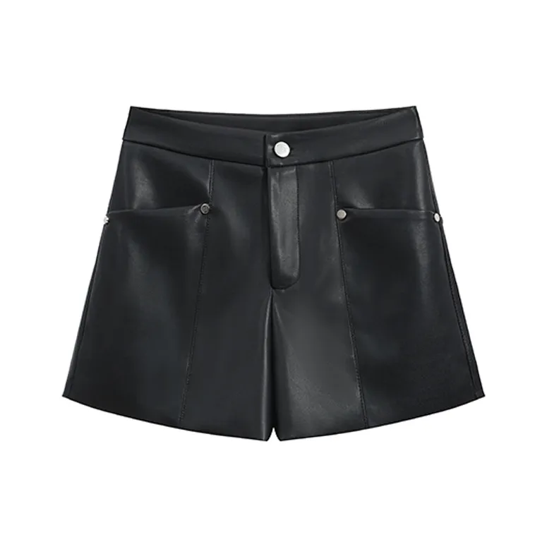 ETSE Casual Shorts Women's Black-0
