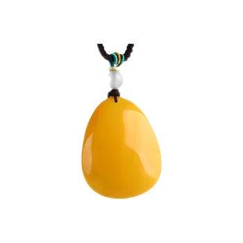POSILAN Amber Beeswax Necklaces Unisex