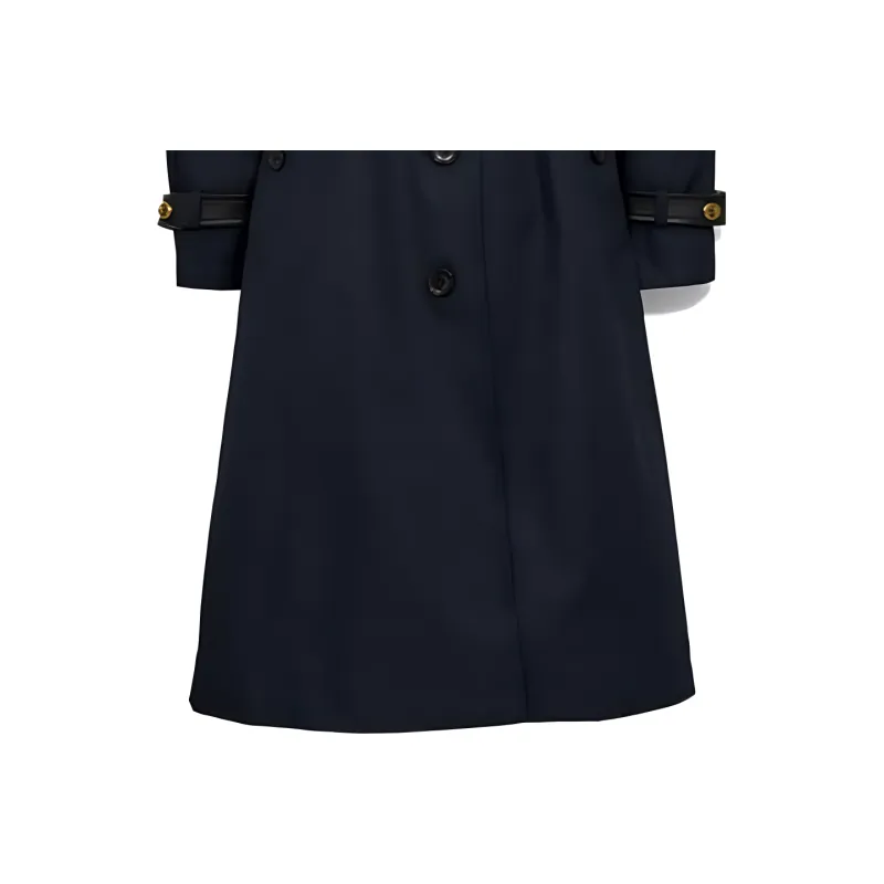 COACH Trench Coat Women's Dark Blue-4