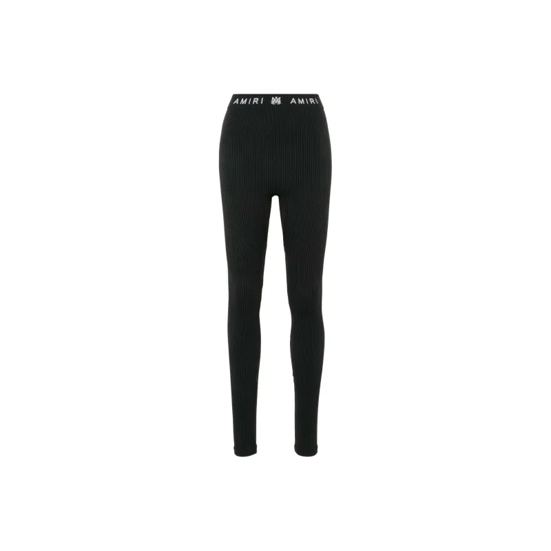 AMIRI Ribbed Seamless Legging 'Black'-0