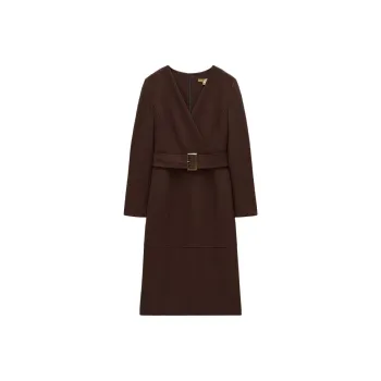 INSUN Long Sleeved Dress Women's Burgundy
