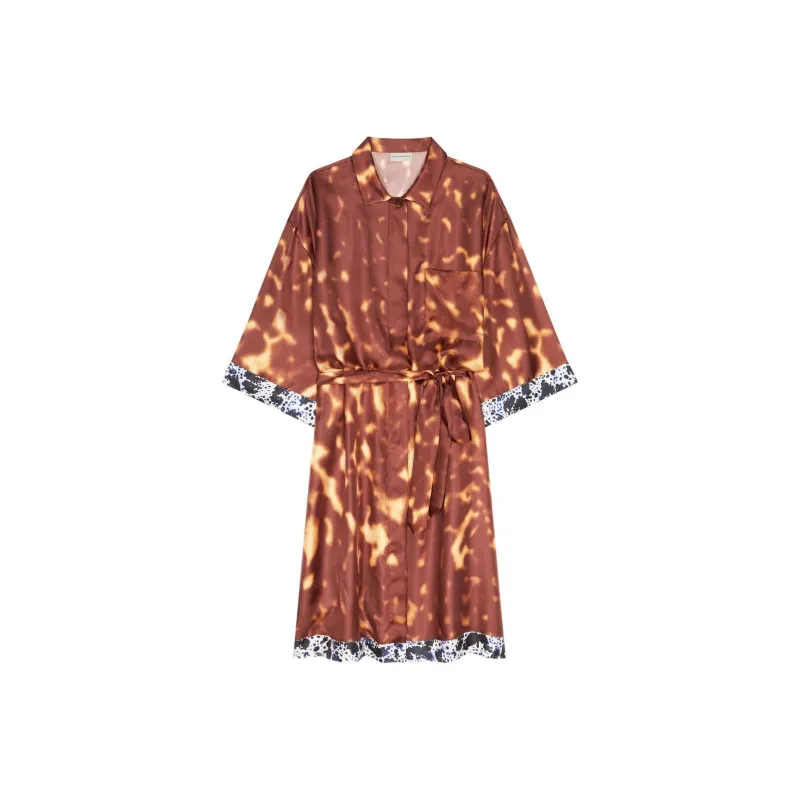 DRIES VAN NOTEN Silk Shirt Dress-0