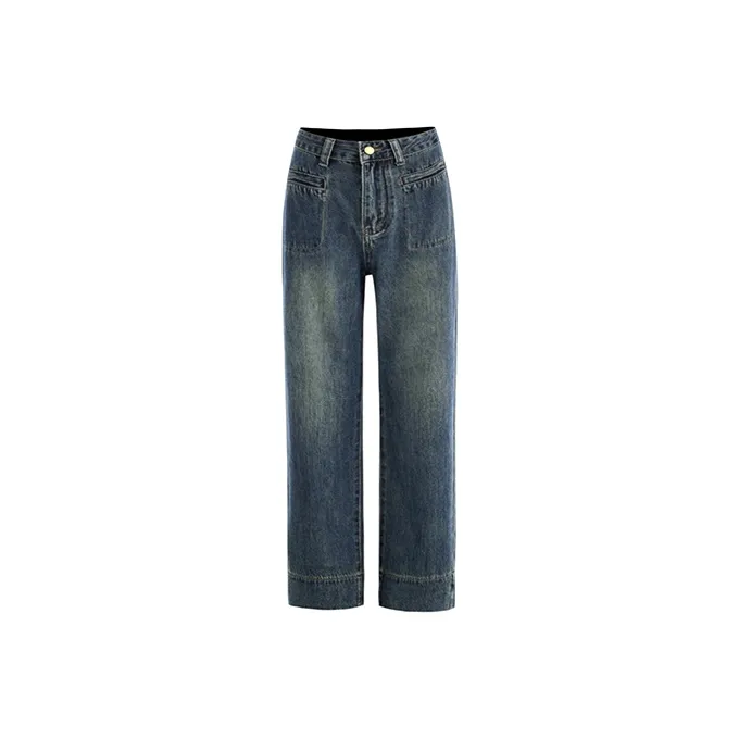 Wen Shan Jeans Women's Dark Blue-0