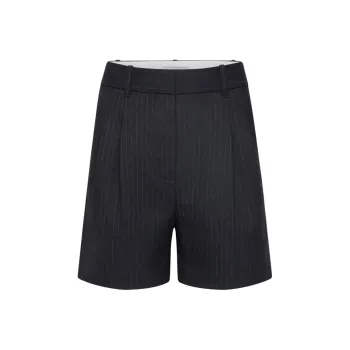 ARITZIA The Effortless Pant The Effortless Short Mid-Thigh Casual Shorts Women's DK NT Nvy/Marine Blue