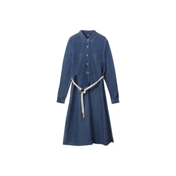 NAUTICA Long Sleeved Dress Women's Blue