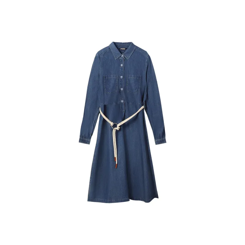 NAUTICA Long Sleeved Dress Women's Blue-0