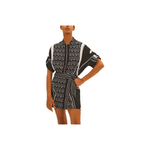 HERMES Casual Short Skirts Women's Black