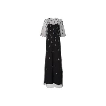 FENDI Short Sleeved Dresses Women's Black