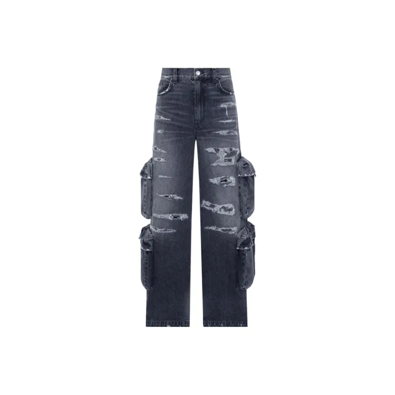AMIRI Baggy Cargo Jean 'Aged Black'-0
