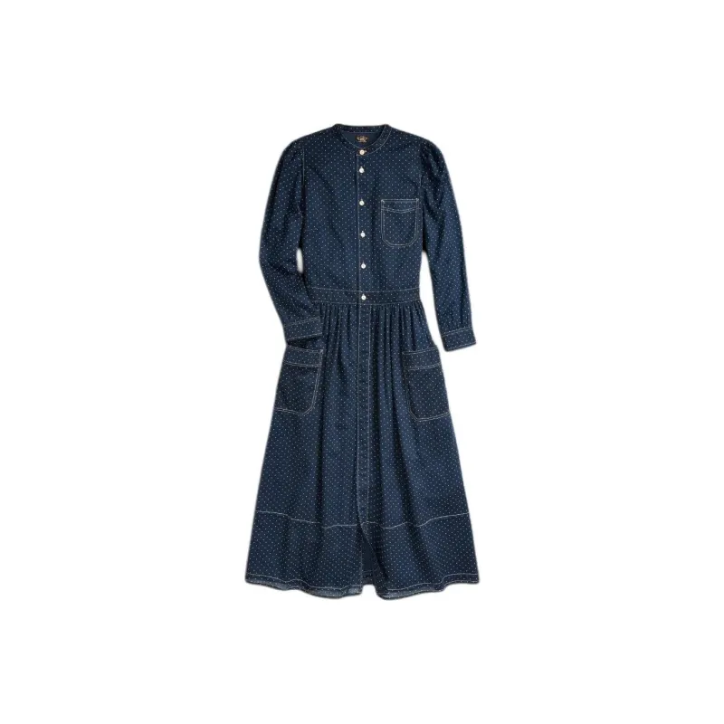 DOUBLE RL Long-Sleeved Dresses Women's Dark Indigo-0