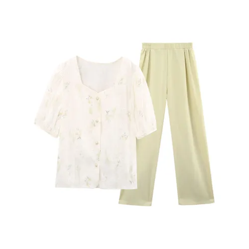 A Paradise For Awakening Casual Suit Women's Green