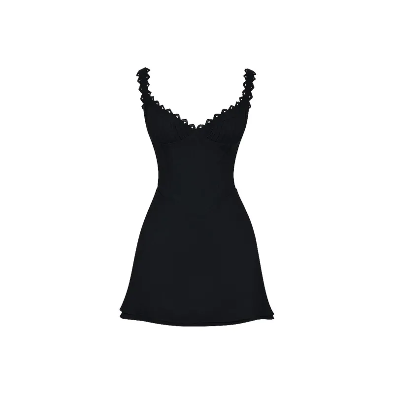 HOUSE OF CB TILLY Slip Dresses Women's BLACK/Black-0