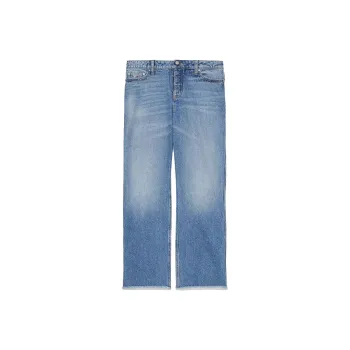 Tommy Hilfiger Loose Fit Jean Bottoms Medium Wash Jeans Women's Blue