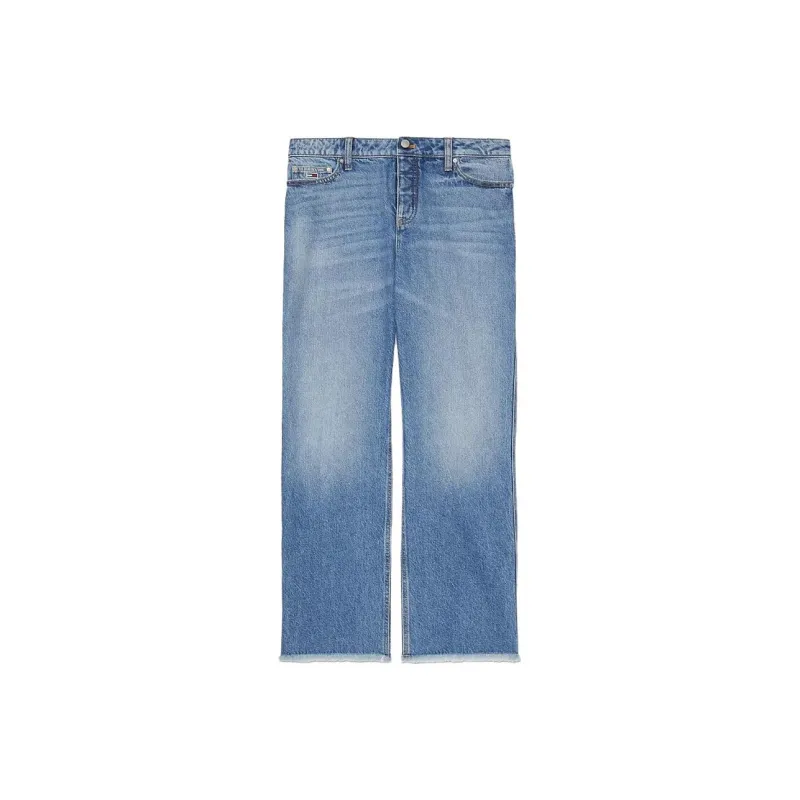 Tommy Hilfiger Loose Fit Jean Bottoms Medium Wash Jeans Women's Blue-0