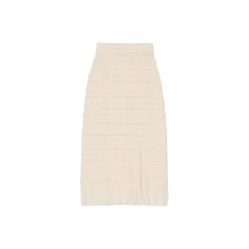 Sandro Floral appliqué Midi Skirt