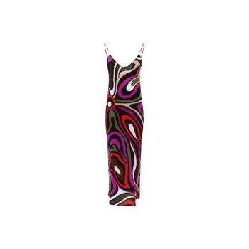 Pucci Marmo print Silk Maxi Dress