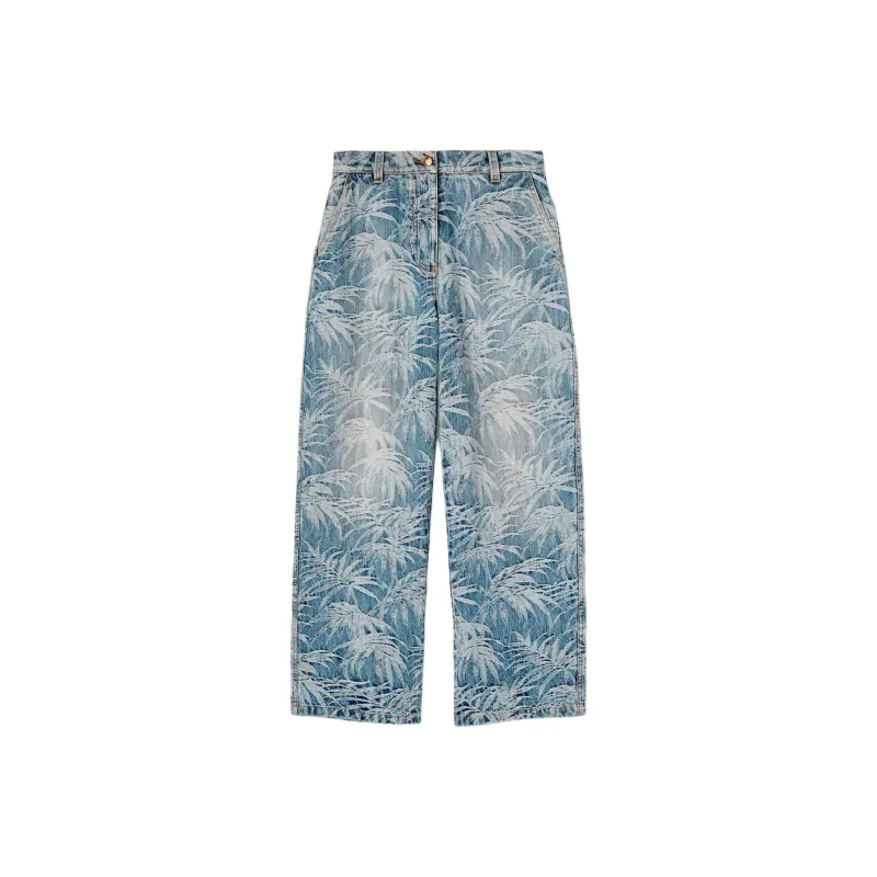 PALM ANGELS Palm Tree print Jeans-0