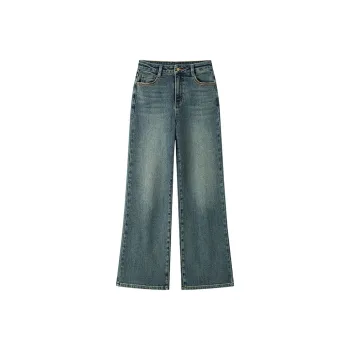 Luqingyi Jeans Women's Blue