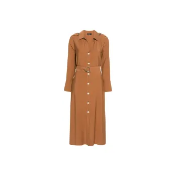 LIU·JO Epaulette-detail Belted Midi Dress