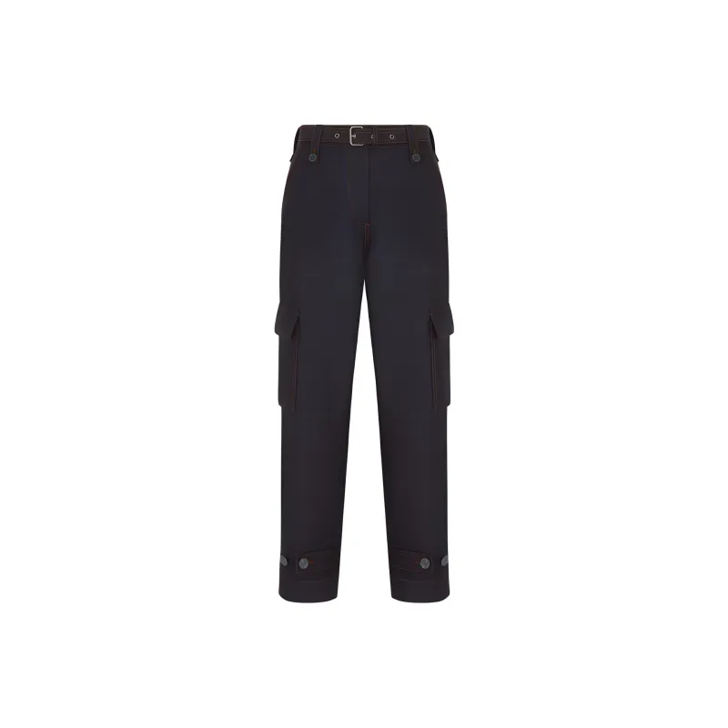 DIOR FW23 Jeans Women's Dark Blue-0