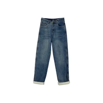 Icicofficial Jeans Women's Dark Blue Pants