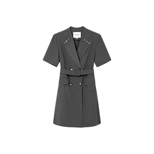Bethine Short Sleeved Dress Women's Premium Gray