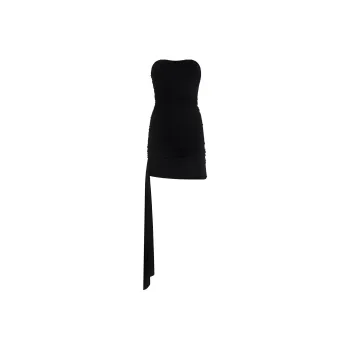 Magda Butrym Ruched Strapless Mini Dress