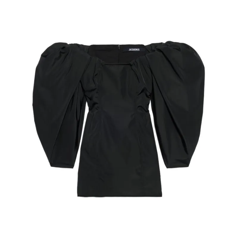 Jacquemus Long-Sleeved Dresses Women's Black-0