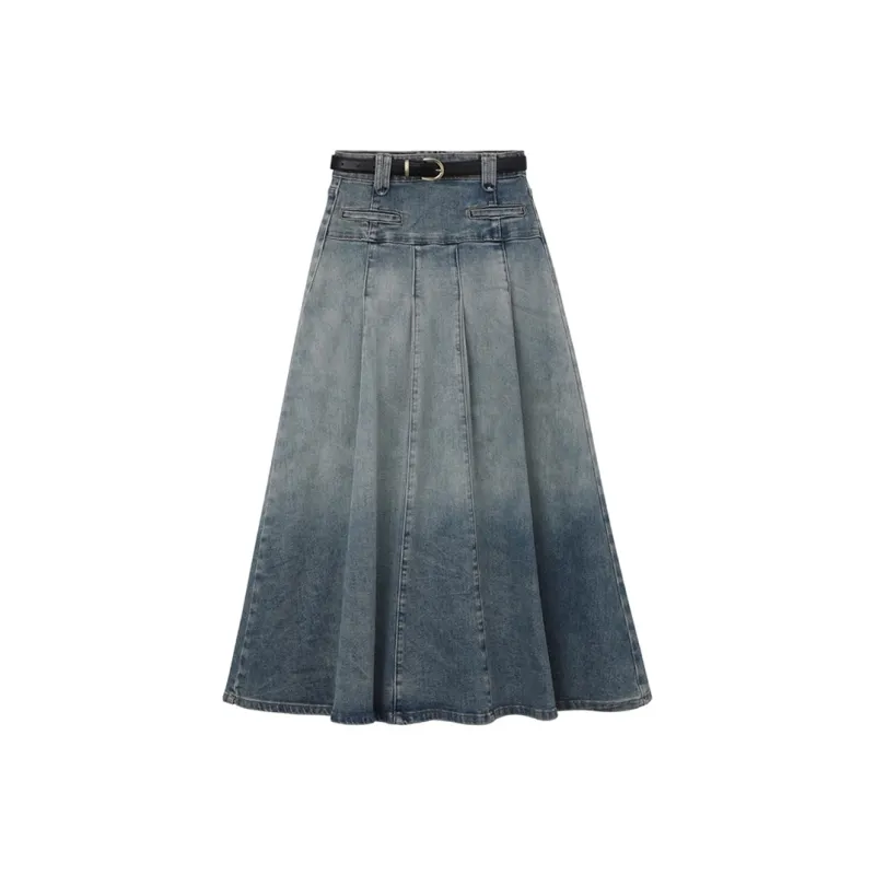 PAPERLLL Denim Long Skirts Women's-7