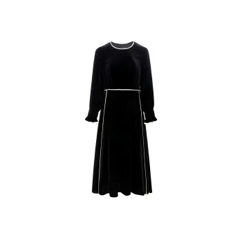 Ink Beauty Long-Sleeved Dresses Women's Black