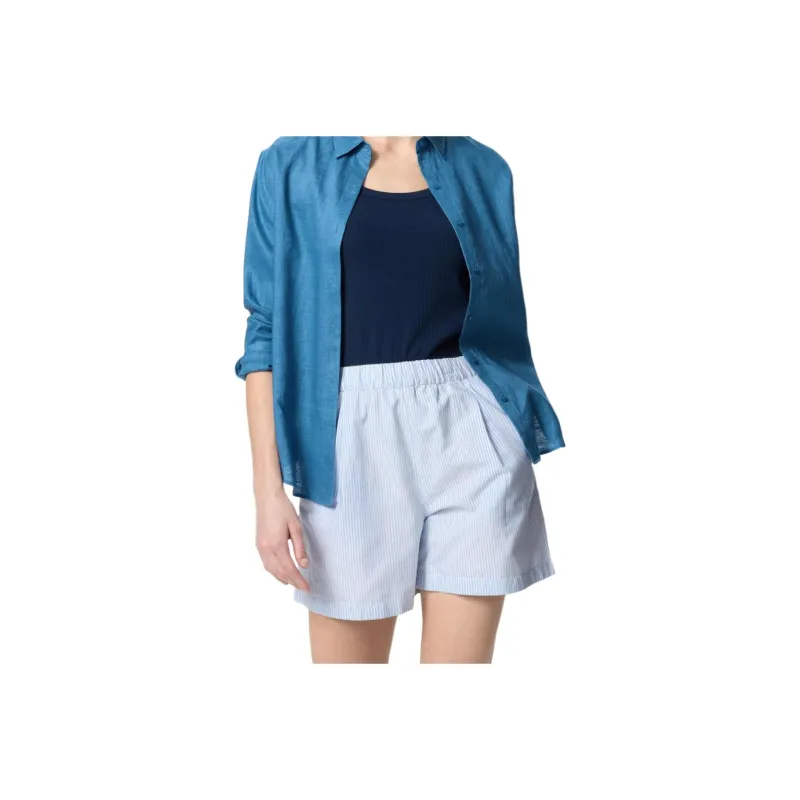 UNIQLO Casual Shorts Women's Aqua Blue-0