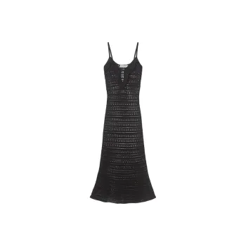 Self portrait Slip Dresses Women's Classic Black