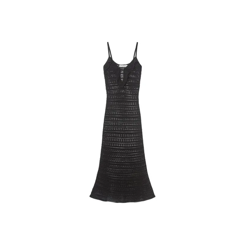 Self portrait Slip Dresses Women's Classic Black-0
