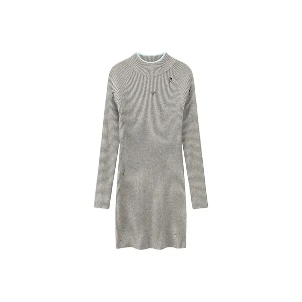 CHUU Long Sleeved Dresses Women's Light Heather Gray-0
