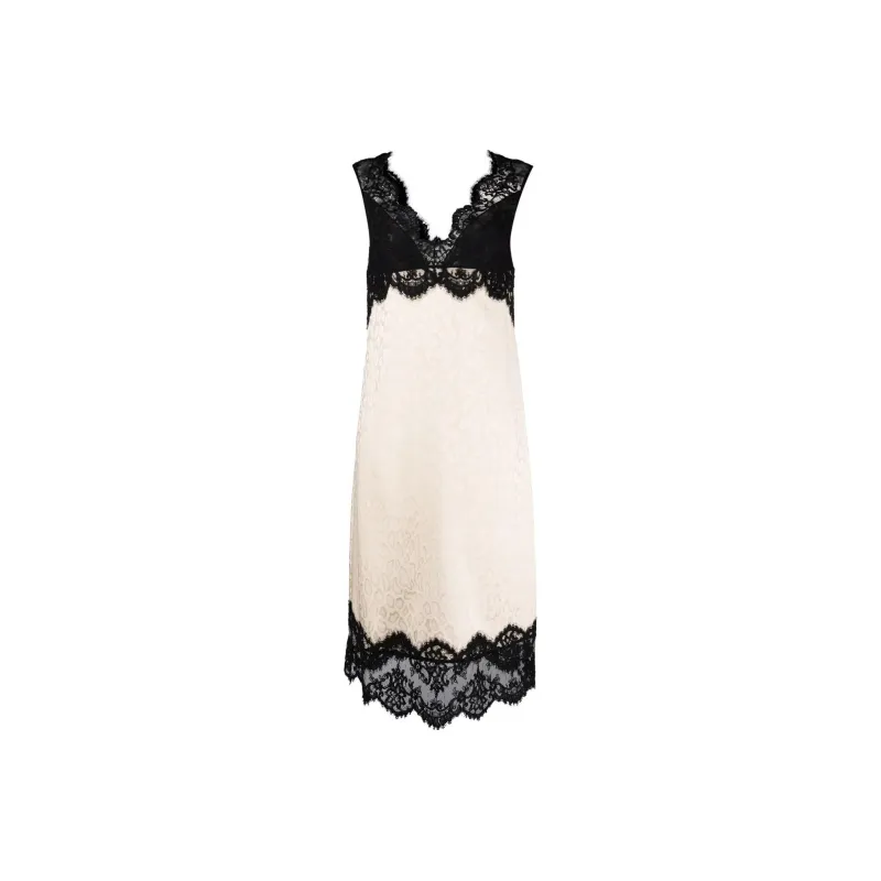Just Cavalli Sleeveless Dresses Women's Black/White-0