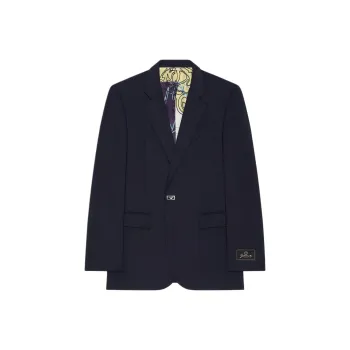 Givenchy SS25 Business Suit Coat Men's Midnight Blue