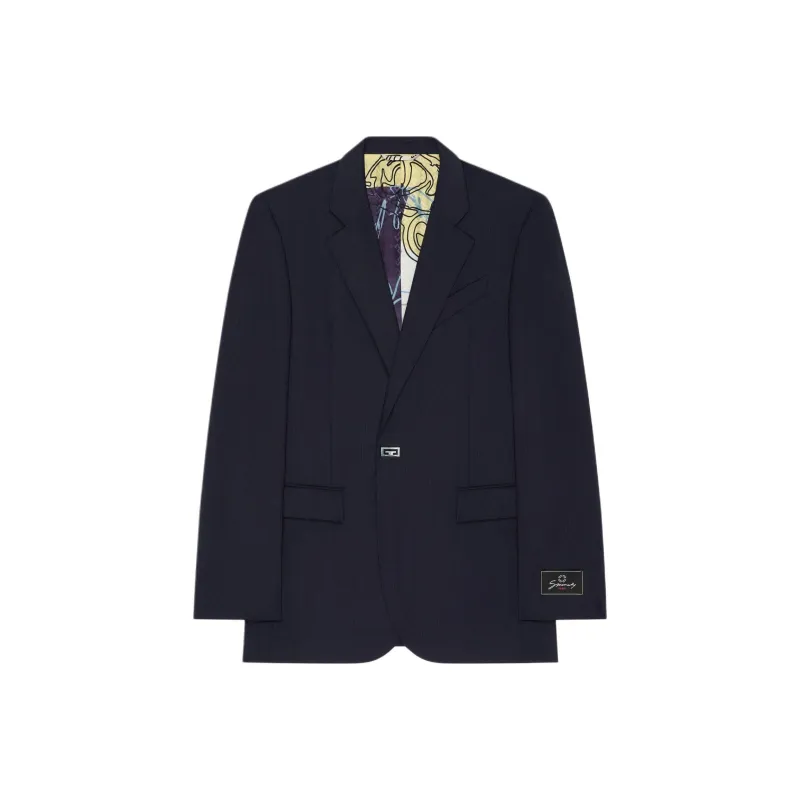 Givenchy SS25 Business Suit Coat Men's Midnight Blue-0