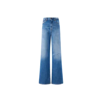 Tommy Hilfiger Wide Leg Jeans Women's Light Blue
