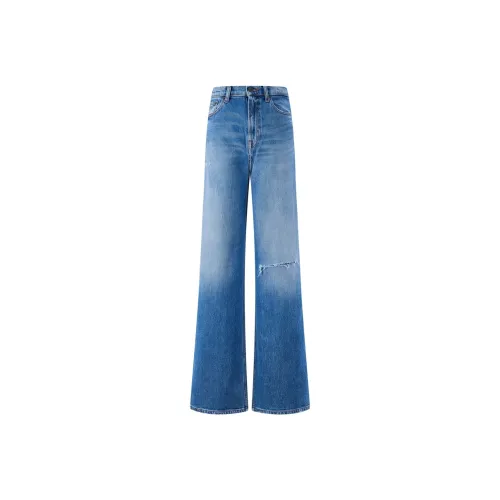 Tommy Hilfiger Wide Leg Jeans Women's Light Blue