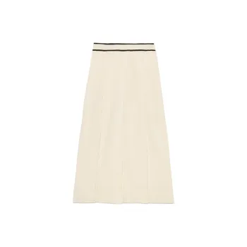 GUCCI Casual Long Skirt Women's Ivory White