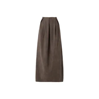 SOON FLOWER Leather Long Skirts Women's