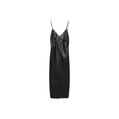 MSGM Sequin Turnschuhe Midi Leggings Foil