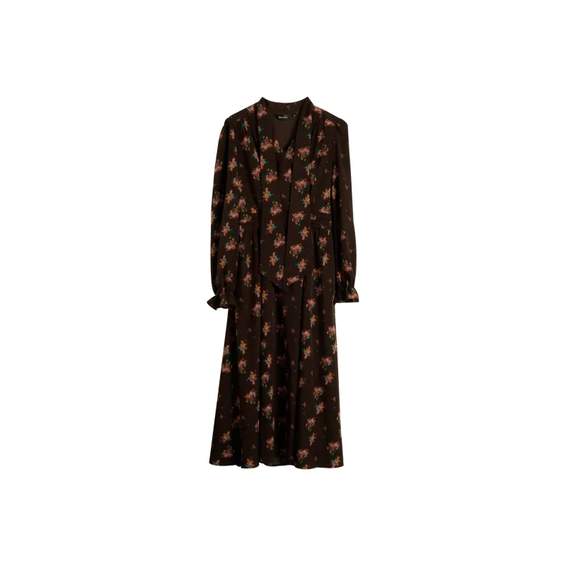 Olrain Long Sleeved Dresses Women's Print-0